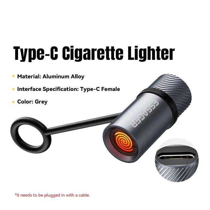 Essager TypeC Mini allume-cigare fil de tungstène soufflant sécurité et économie d'énergie sans char