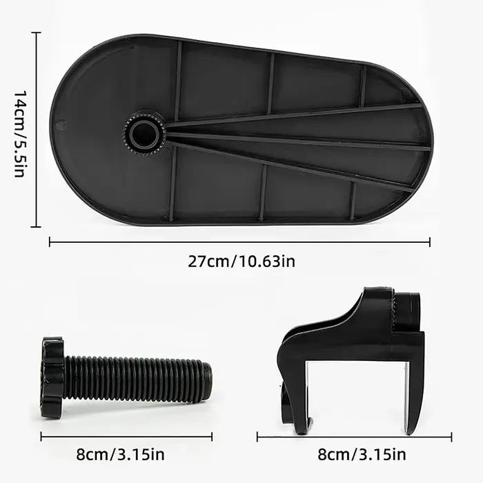 Support de poignet ergonomique réglable pour clavier, rallonge d'accoudoir d'ordinateur, support de tapis de souris rotatif, bureau