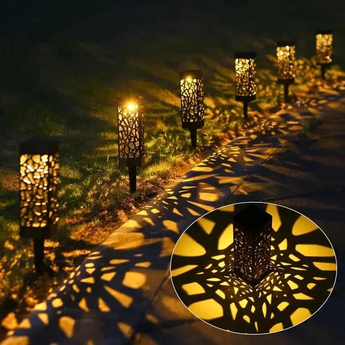 Lampes solaires de pelouse imperméables pour l'extérieur, décoration de jardin, lumière de Projectio