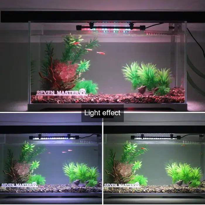 Lumière d'aquarium LED plante poussent lampe étanche Aquarium lumière 18-58CM aquariums sous-marins