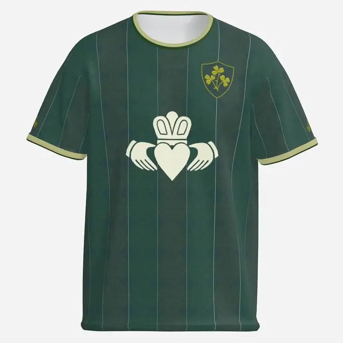 Nouveau maillot de football Irlande été 2026, T-shirt assorti pour la famille, idéal pour le quotidi
