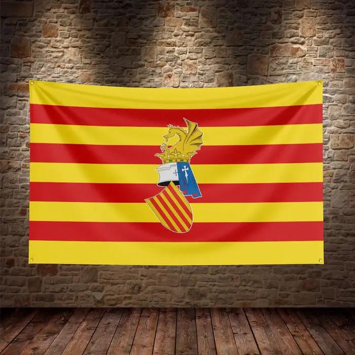 Drapeau espagnol de la Communauté valencienne, Espagne, pour la décoration