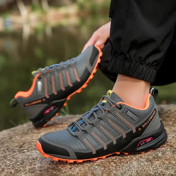 Chaussures de randonnée imperméables et antidérapantes pour hommes, chaussures de sport tout-terrain, randonnée Camping chasse, chaussures d'entraînement tactiques, chaussures de cyclisme