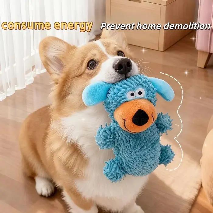 Jouet en peluche pour chien mignon et interactif pour soulager l'anxiété et nettoyer les dents occaions spéciales cadeau pour chiens