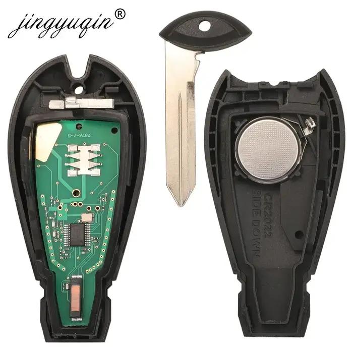 Jingyuqin Fobik GQ4-53T clé de voiture à distance 433MHz PCF7961M 4A puce pour Jeep Cherokee Sport K
