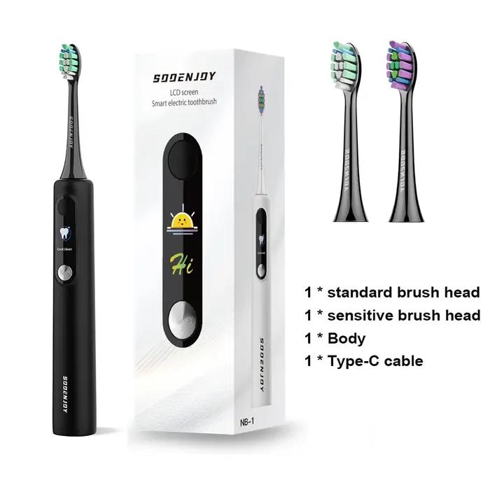 SOOENJOY brosse à dents électrique sonique écran LCD intelligent