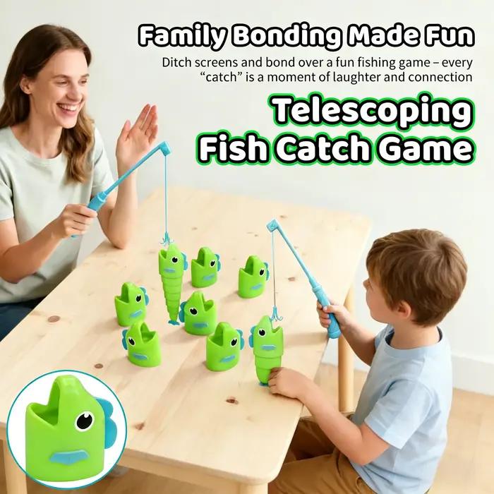 Jeu de pêche télescopique pour deux joueurs, jeu de combat amusant, divertissement familial, jeux interactifs compétitifs