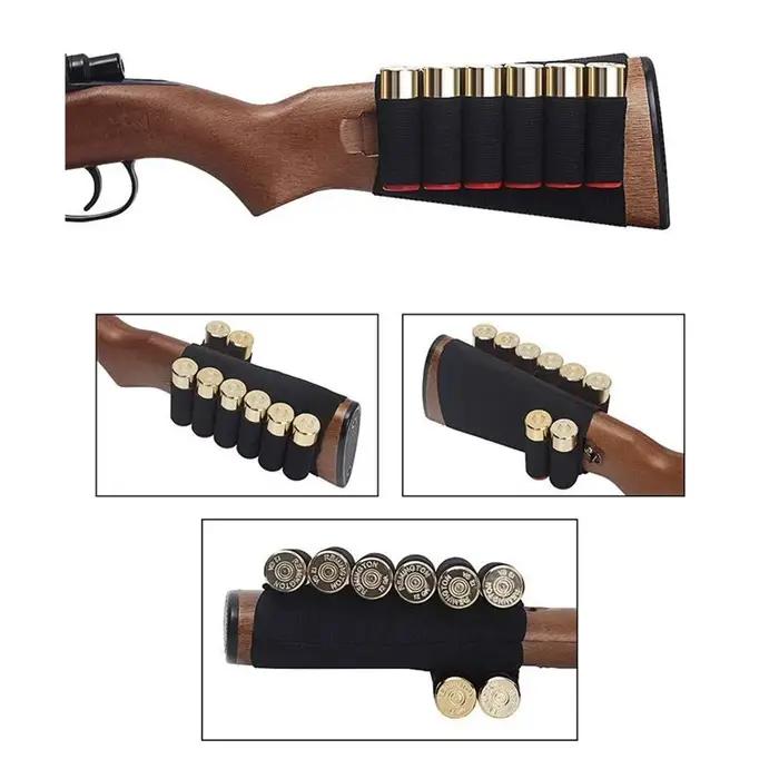 Cartouche de munitions en nylon élastique pour chasse et tir sportif 8 coquilles tactiques compatible avec les stocks de fusil de chasse standard occassions spéciales