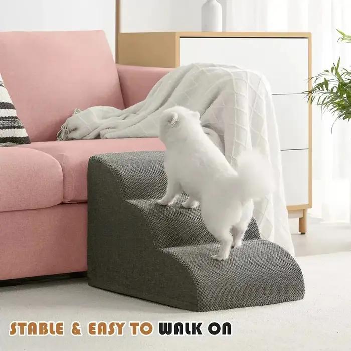 Rampe d'escalier pour chien, échelle latérale pour canapé-lit, marches sécurisées pour les articulations des chiens de petite taille et des chiots âgés