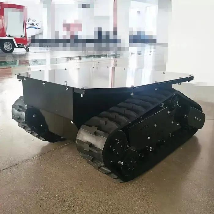 Châssis à chenilles en caoutchouc de haute qualité, plateforme robotique à chenilles, châssis à chenilles en caoutchouc, vente rapide