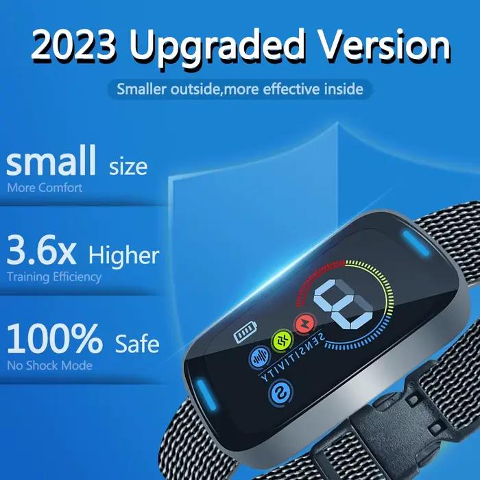 Collier Anti-Aboiement Intelligent Pour Chiens Grands Moyens Et Petits Chien Entrainement Anti-Aboiement Rechargeable 8 Réglages