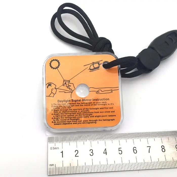 Miroir de Signal de survie, réflecteur de lumière du soleil pour randonnée Camping sauvetage d'urgence, équipement de sécurité de premiers secours en plein air