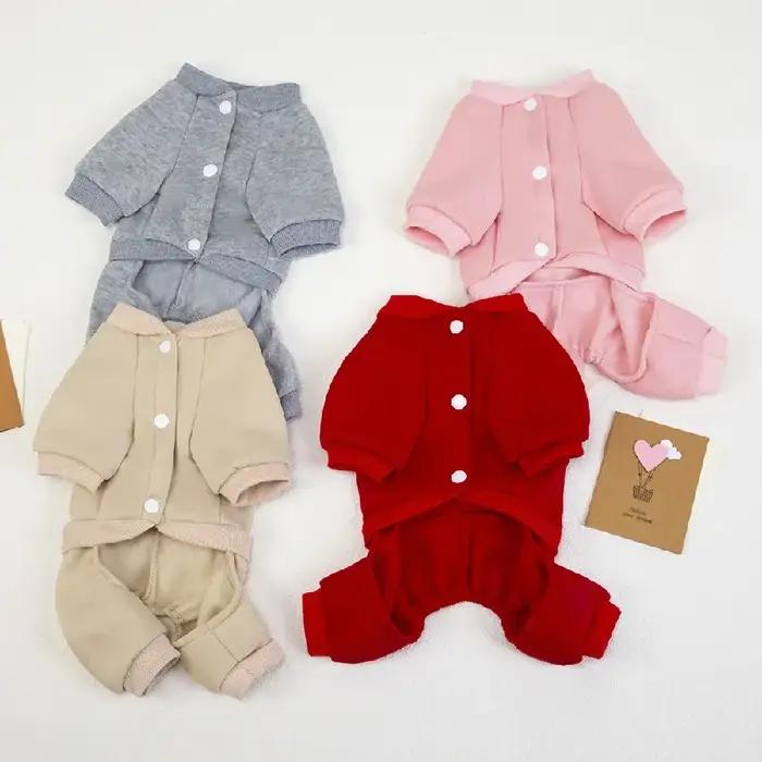 Vêtements d'hiver pour chiens de petite et moyenne taille, pull en polaire pour chiots, combinaison, sweat à capuche pour chiens, fournitures pour animaux de compagnie