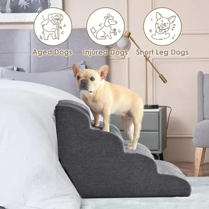 Rampe d'escalier pour chiens pour lits hauts