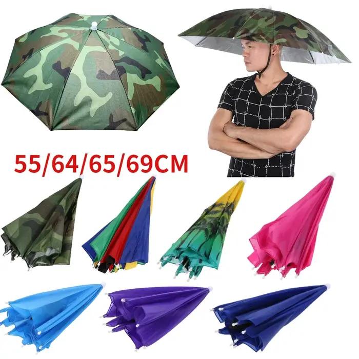 Casquette de pêche pliable mains libres chapeau parapluie protection solaire réglable vêtement de sauna sports de plein air occassions spéciales adultes enfants