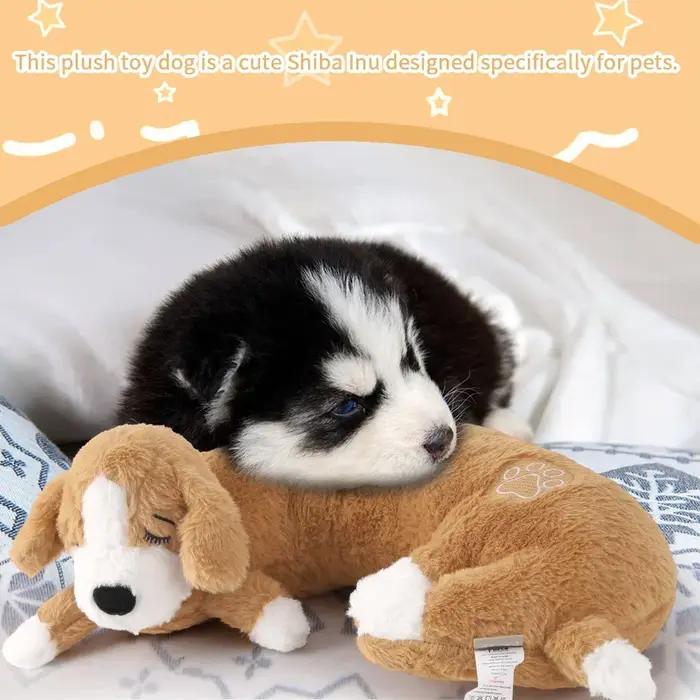 Jouet en peluche Heartbeat en polaire pour chiens et chats, jouet d'entraînement comportemental doux et sécuritaire, idéal pour le réconfort et le jeu