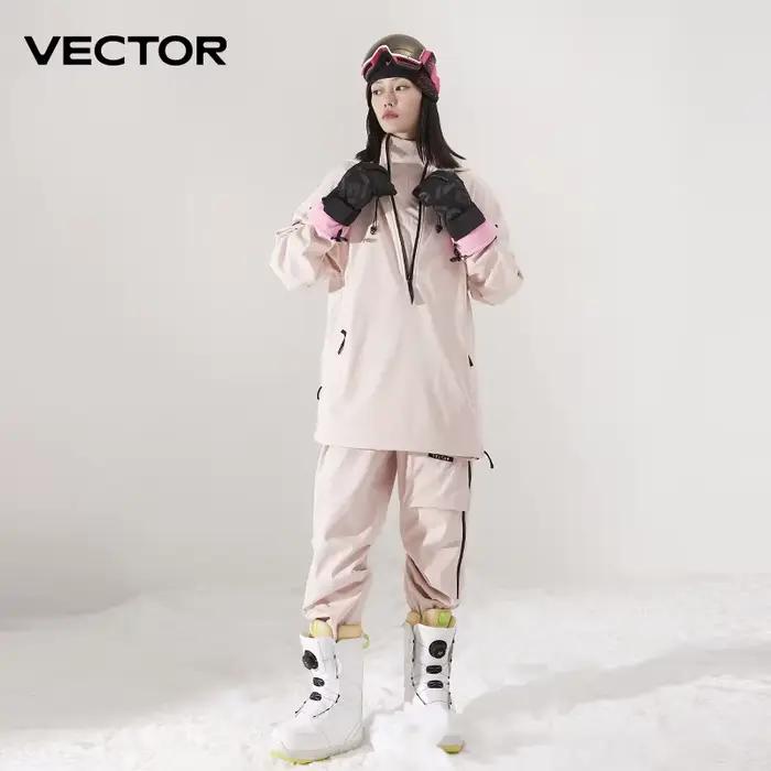 Veste de Ski de couleur unie pour hommes et femmes