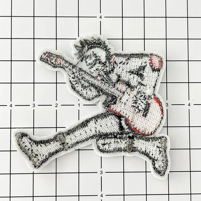 Patchs rock punk et badges hippies en tissu non tissé brodés facilement applicables pour vêtements et accessoires occasions spéciales