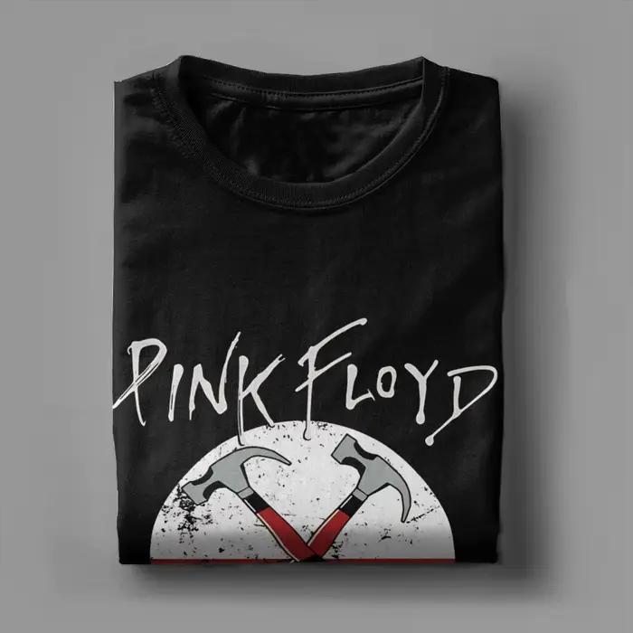 T-shirts pour hommes P-Pink Floyds Hammer Pink, hauts 100% coton, t-shirt Vintage à manches courtes et col rond, T-Shirts d'été