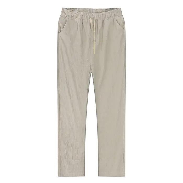Pantalon King Billion en coton et lin pour hommes, style décontracté, collection automne, adapté pour le fitness et le streetwear