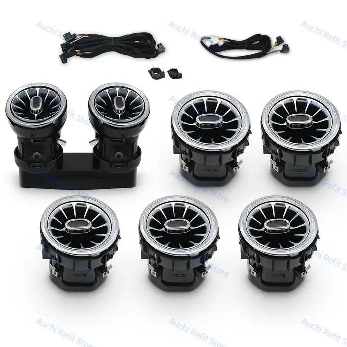 Diffuseurs d'air LED pour voiture, 3/64 couleurs, pour Mercedes-Benz Classe C GLC W205 X253 W213 W22