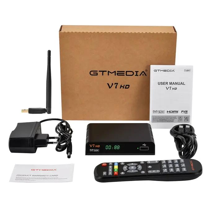 Récepteur satellite GTMEDIA V7 HD DVB-S/S2/S2X AVS+ VCM/ACM multi-stream T2MI BISS auto roll ccam USB WIFI