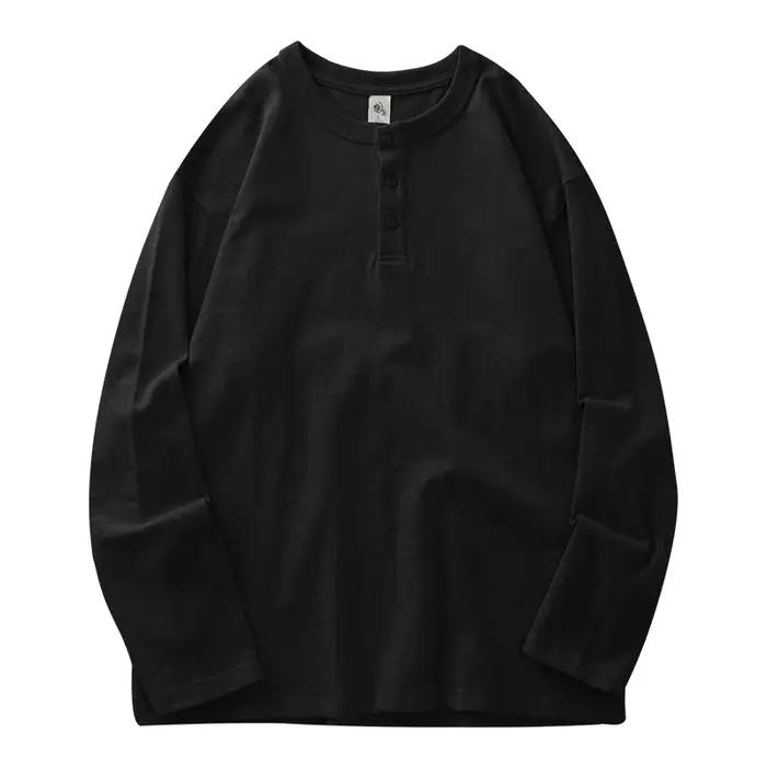 DUKEEN T-shirt à manches longues en coton lourd 320 g pour homme