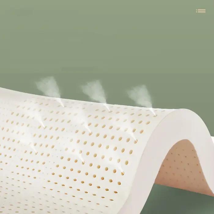 Matelas antibactérien en latex thaïlandais, 100% naturel, virus de luxe, tatami pour la maison, King