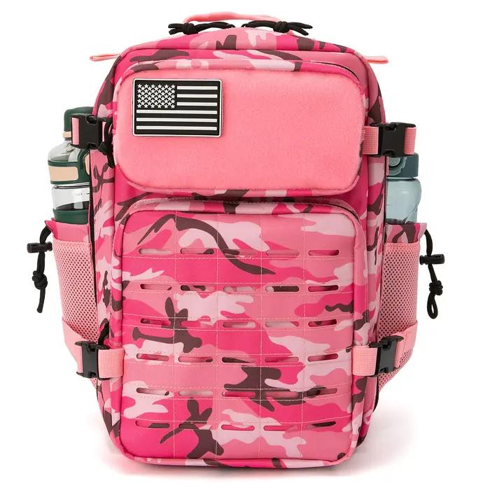Sac à Dos Tactique 25L/45L Randonnée Plein Air Homme Femme, Découpe Laser Molle Porte-Gobelet