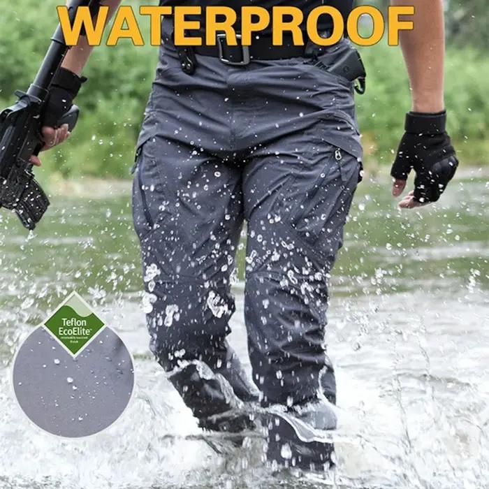 Pantalon tactique City 2024 homme cargo multi-poches imperméable chasse randonnée outdoor
