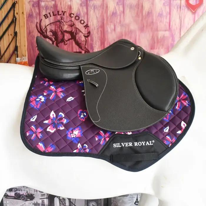 Nappe de selle pour chevaux, coussinets de selle anglais, équipement d'équitation