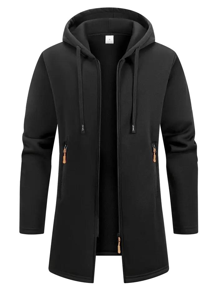 Sweat-shirt à manches longues pour homme, Streetwear, fermeture éclair, capuche, surdimensionné, cha