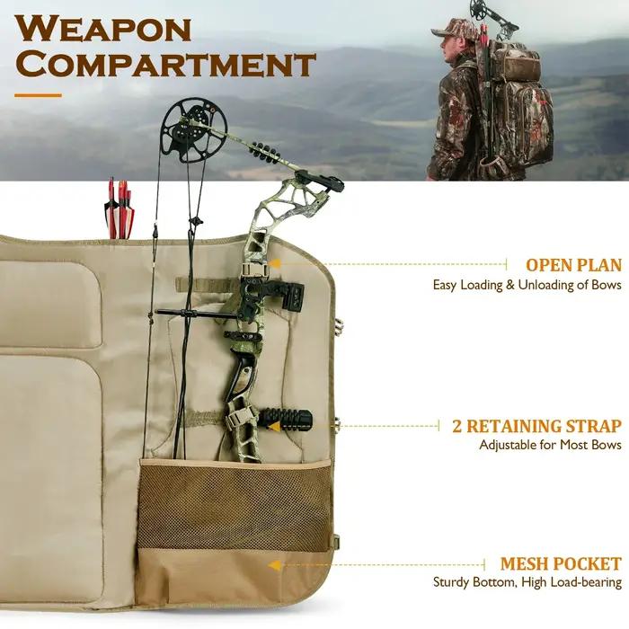 Nouveau sac à dos de chasse à l'arc camouflage pour hommes