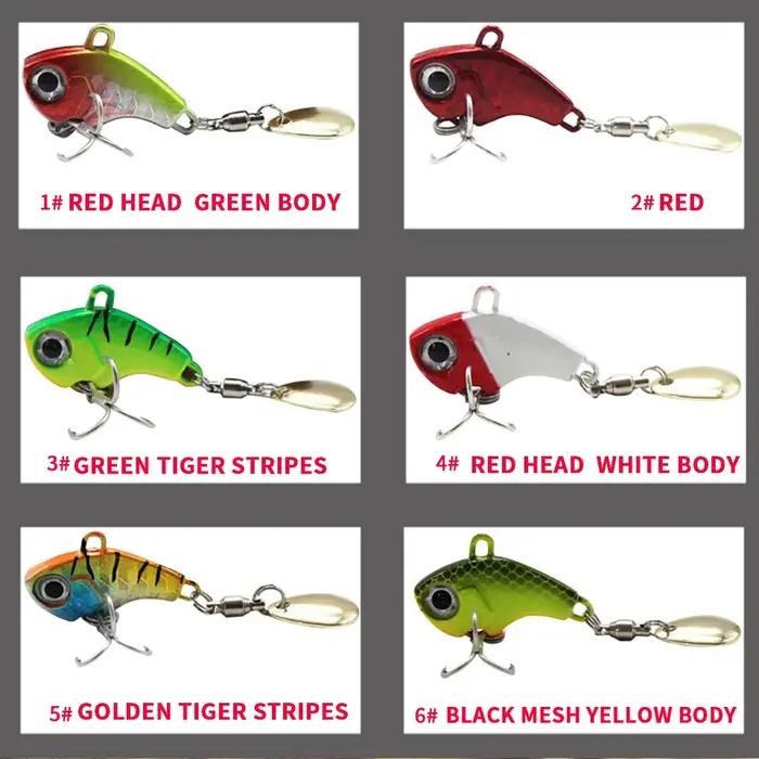 ToplineTackle queue Spinner leurre de pêche 5g 7g 10g 14g 20g métal VIB queue rotative Swimbait trui