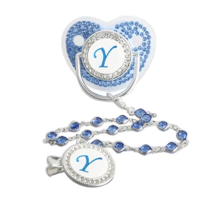 Sucette bleue scintillante pour bébé
