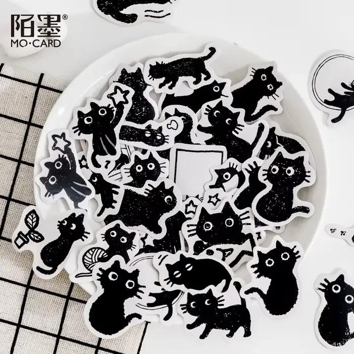 Set de Stickers Kawaii Chats Chiens pour Journal Scrapbooking Occasions Spéciales Enfant Adulte Créatif