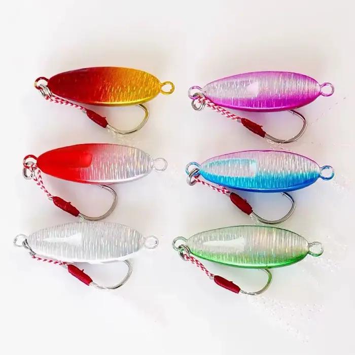 6 pièces Micro métal gabarits leurres de pêche 5.5g/7.5g/10g/14g/17g/21g rivage coulée gabarit