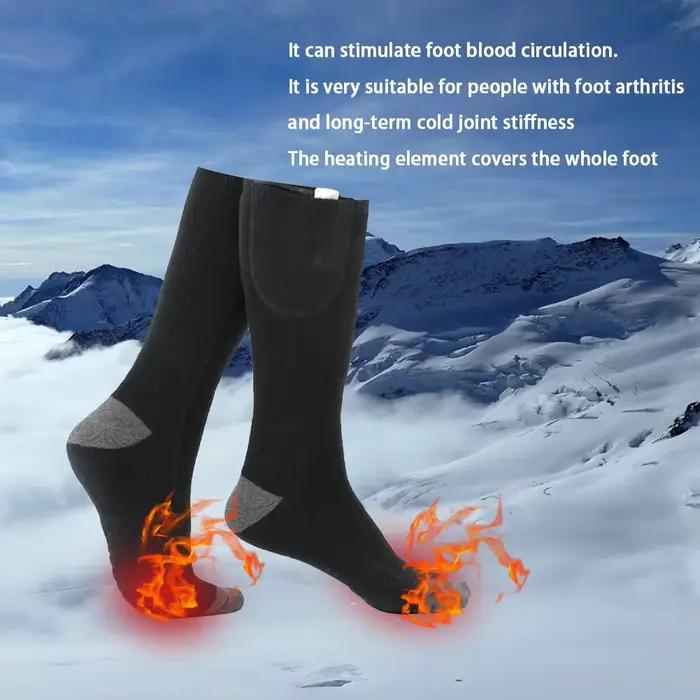 Chaussettes chauffantes électriques chasse hiver rechargeables respirantes anti-froid homme femme