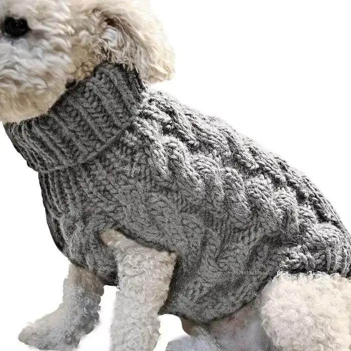 Pull personnalisable en polyester pour chiens et chats hiver automne élégant à offrir pour promenade et maison