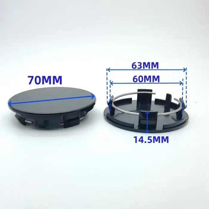 Centre de roue ABS pour voiture, 70mm, accessoires de style pour Chevrolet Jeep Ford Nissan, couverc