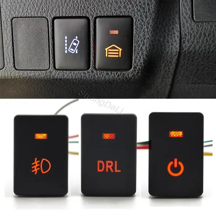 Phare antibrouillard DRL Led pour voiture, 1 pièce, projecteur, verrouillage Diff, Radar, bouton de
