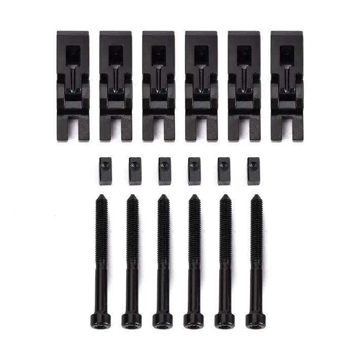 Selles à cordes JELocked en métal pour pont de trémolo Floyd-Rose, 6 pièces
