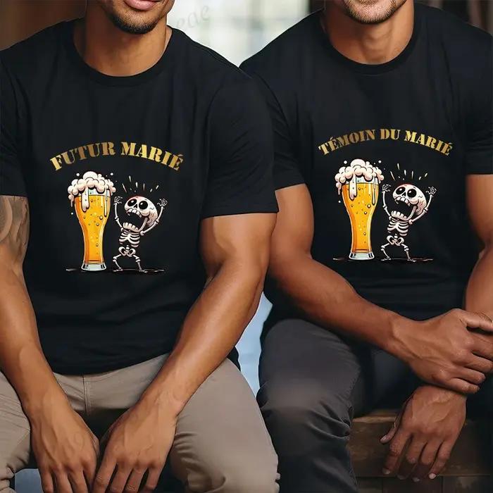 T-shirt pour hommes, équipe de marié français Evg