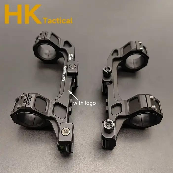 Support tactique GEISS Airsoft en porte-à-faux métallique, support de portée de 25.4mm 30mm avec niv