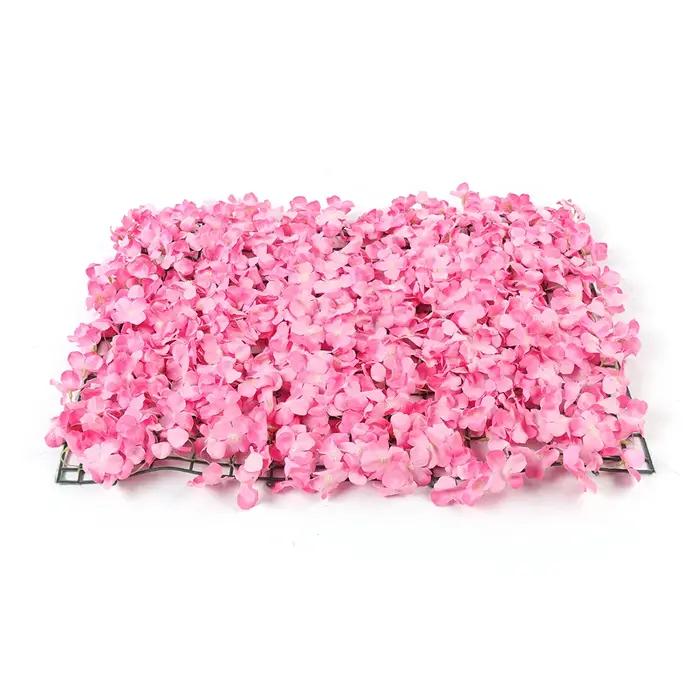 Panneaux Muraux de Fleurs Roses Artificielles