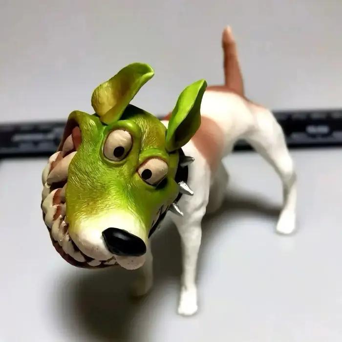 8 cm/3, 1 pouces Anime le masque Figure drôle Parson Jack Russell figurines d'action Pvc Statue Collection modèle jouets