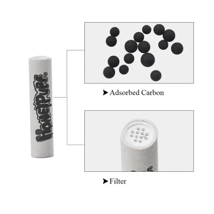 Filtres à charbon actif jetables pour cigarettes