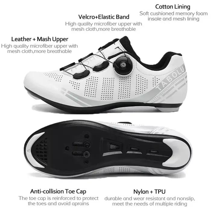 Chaussures de cyclisme professionnelles pour hommes, baskets SPD pour vélo de route, chaussures de c