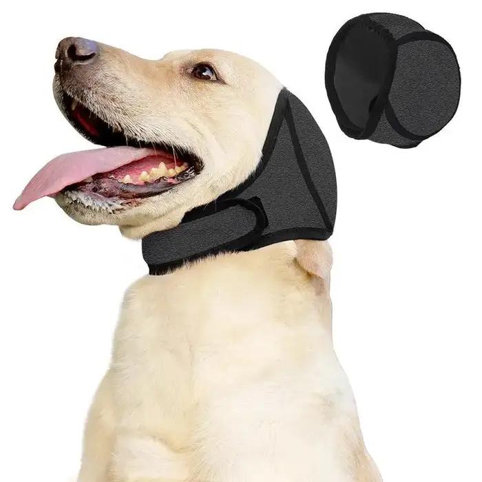 【E】 Protection auditive cache-oreilles apaisant pour chien résistant aux chocs réduction du bruit co