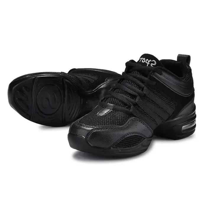 Chaussures de danse pour femmes, tissu en maille respirant, chaussures de Jazz à semelles souples no